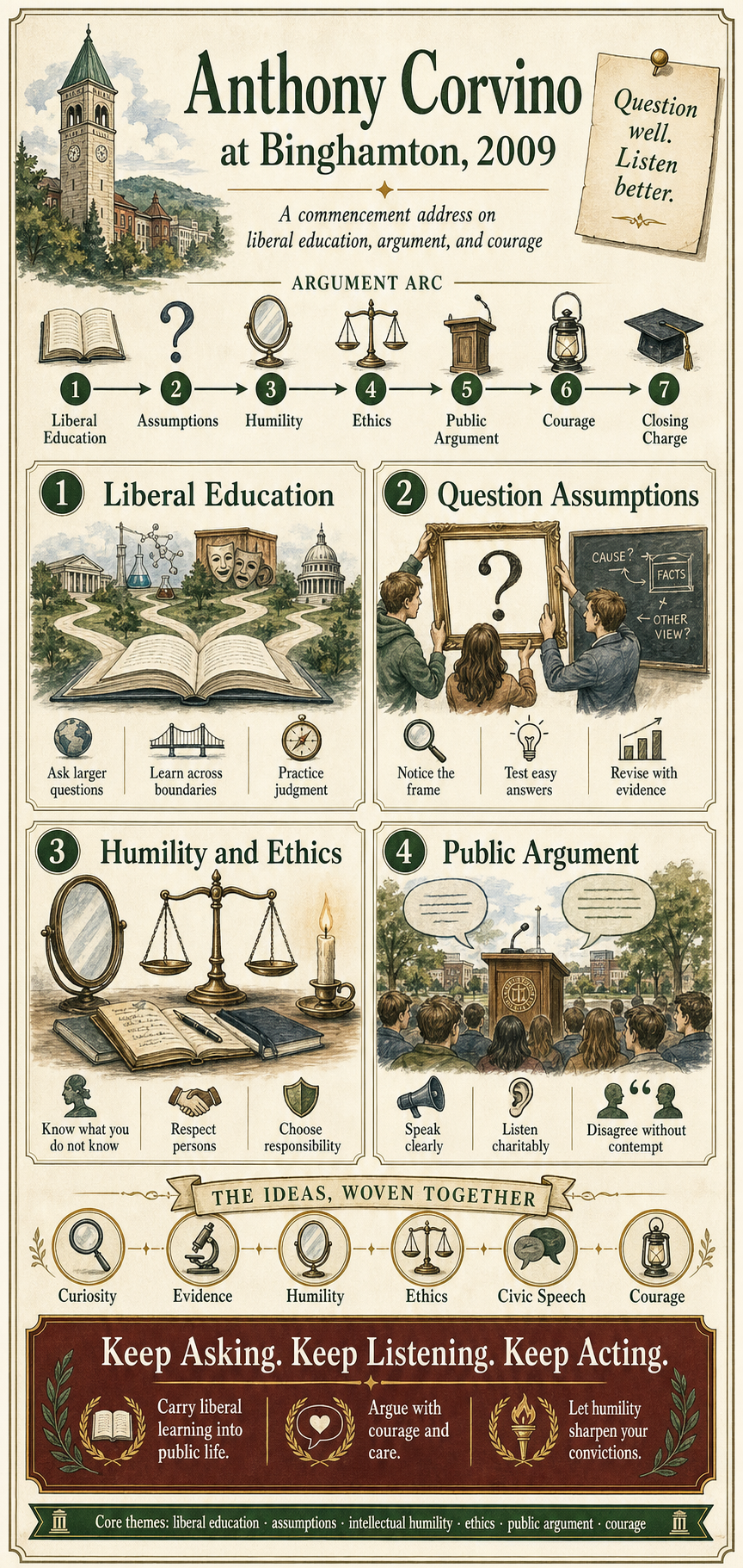 Anthony Corvino's 2009 Binghamton University commencement address infographic